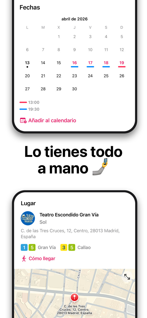 Detalle de un plan del Orgullo en la app Planes LGBT+: fechas, lugar en Chueca y cómo llegar en metro